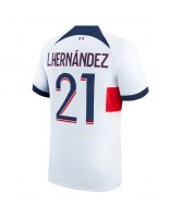 Paris Saint-Germain Lucas Hernandez #21 Venkovní Dres 2023-24 Krátký Rukáv